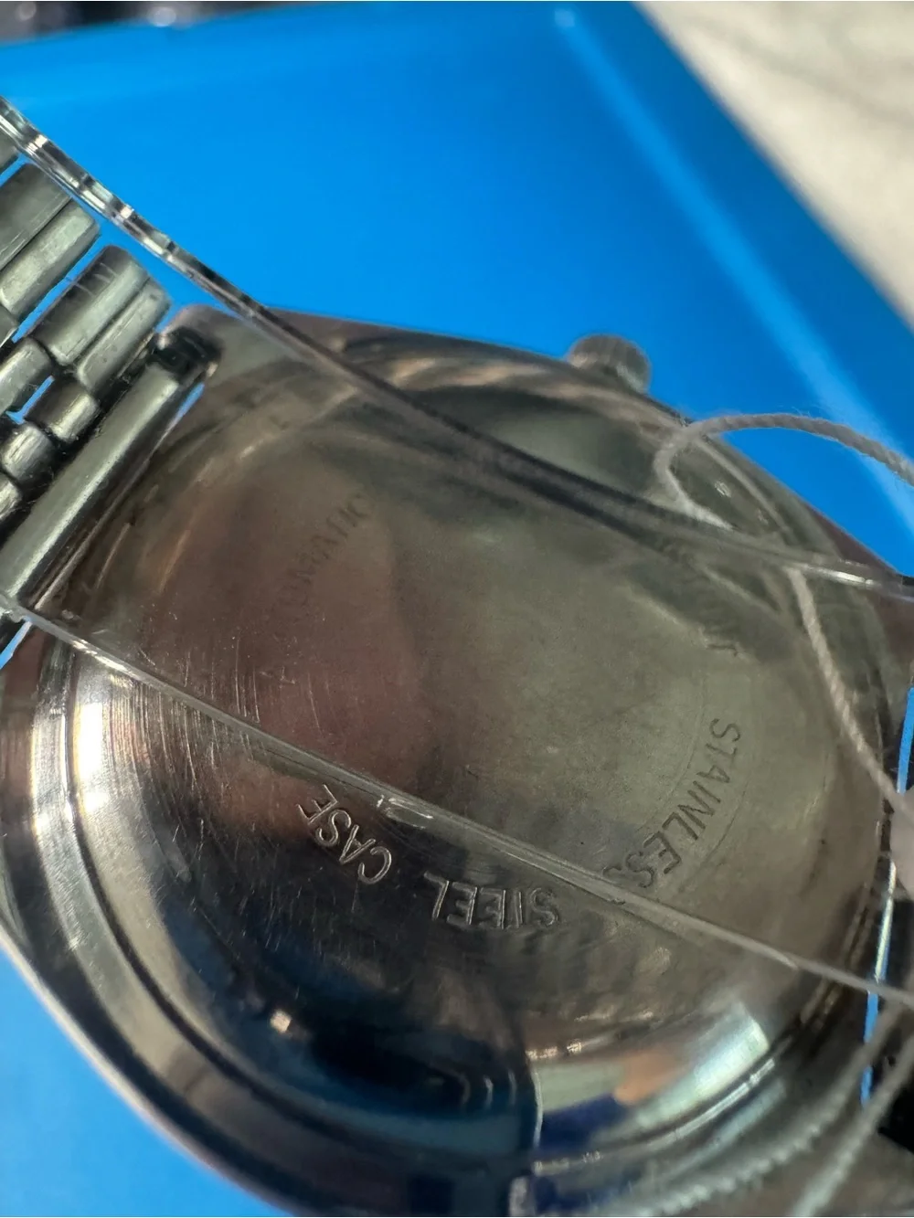 Timex Blue Dial Automatic Watch with Day-Date